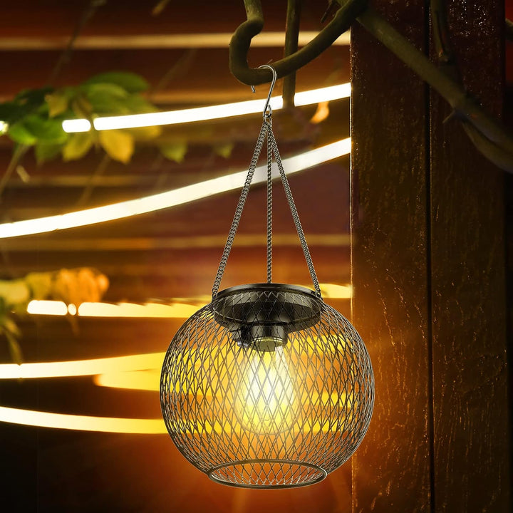 KagoLing Solarlaterne für den Aussenbereich, verbesserte hängende Solarleuchten, als Weihnachtsdekor