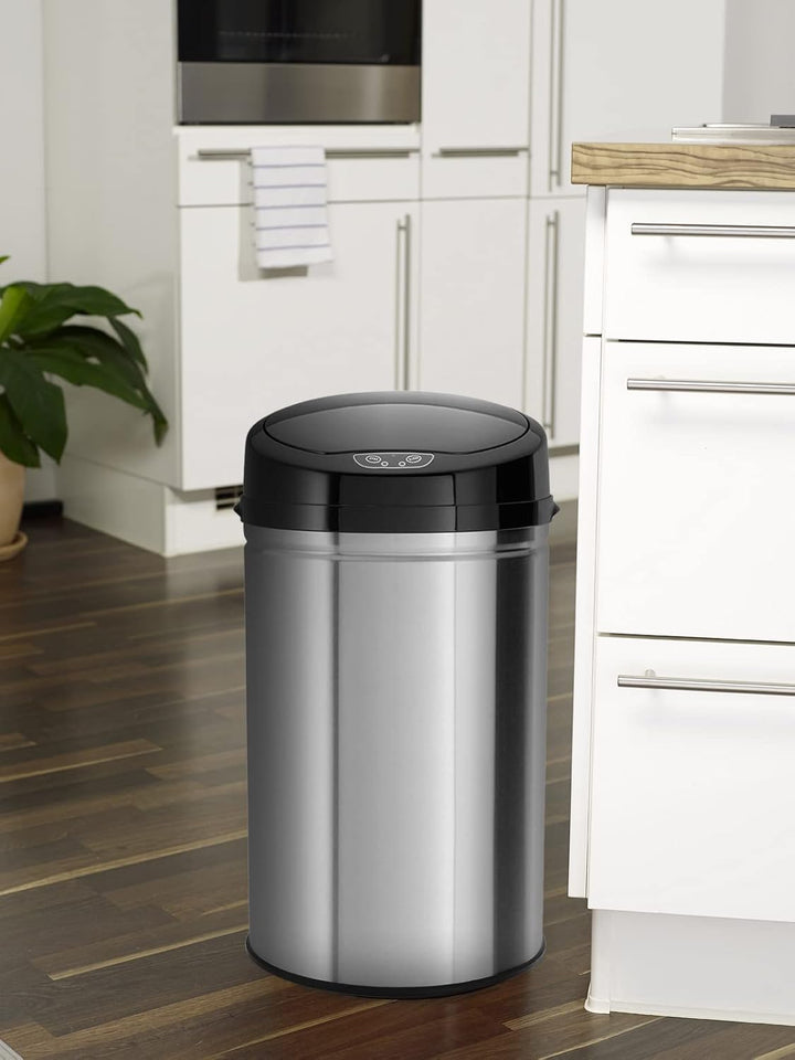 Echtwerk Abfalleimer, Mülleimer mit Sensor, elektrischer Müllbehälter, Infrarot Bewegungssensor, Kor