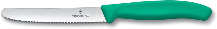 Victorinox Swiss Classic, Frühstücksmesser, Brötchenmesser Set, 6teilig, Scharfe Klinge, Wellenschli