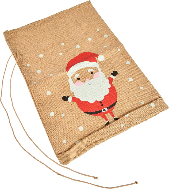 folia J 300 - Jutesack, Nikolaussack, ca. 35 x 50 cm Natur, mit aufgedrucktem Bild - ideal zum Befül