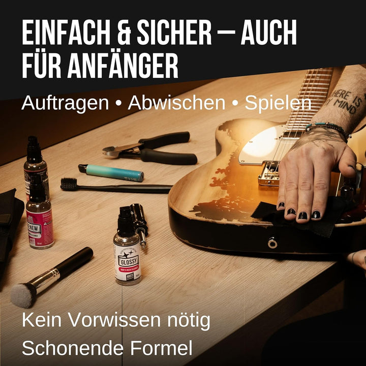 Henry`s Guitar Cleaning Set All-In-One - Gitarrenpflege Set Gitarren Reinigungsset - Gitarren Und Sa
