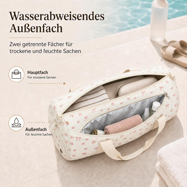 LOIDOU Sporttasche Reisetasche Frauen Mädchen Jungen Sporttasche mit grossem Schuhfach Nassfach Spor