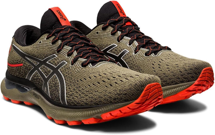 ASICS Herren Gel-Nimbus 21Laufschuhe 46 EU Oliv Rot, 46 EU Oliv Rot