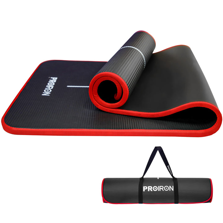 PROIRON Gymnastikmatte, Turnmatte für Zuhause mit Tragegurt Trainingsmatte Rutschfest, Yoga Matte Di