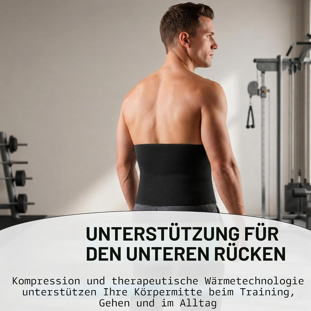 UnitedSportsBrands Herren Neopren Rückenprotektoren, schwarz, Uni