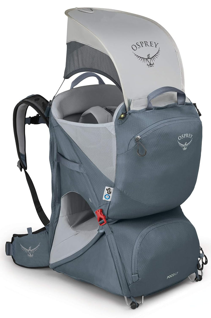 Osprey Poco LT Kindertragerucksack zum Wandern, unisex Tungsten Grey O/S, Tungsten Grey