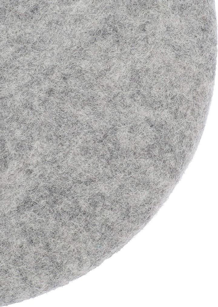 myfelt Flache Filz Sitzauflage, Filz Stuhlauflage - Carl - rund, Ø 36 cm, Grau Grau Meliert, Grau Me