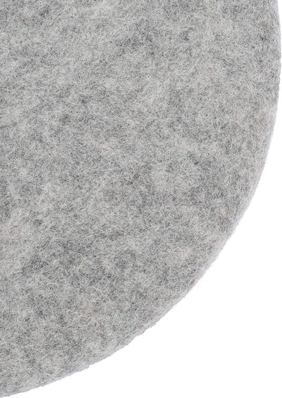 myfelt Flache Filz Sitzauflage, Filz Stuhlauflage - Carl - rund, Ø 36 cm, Grau Grau Meliert, Grau Me