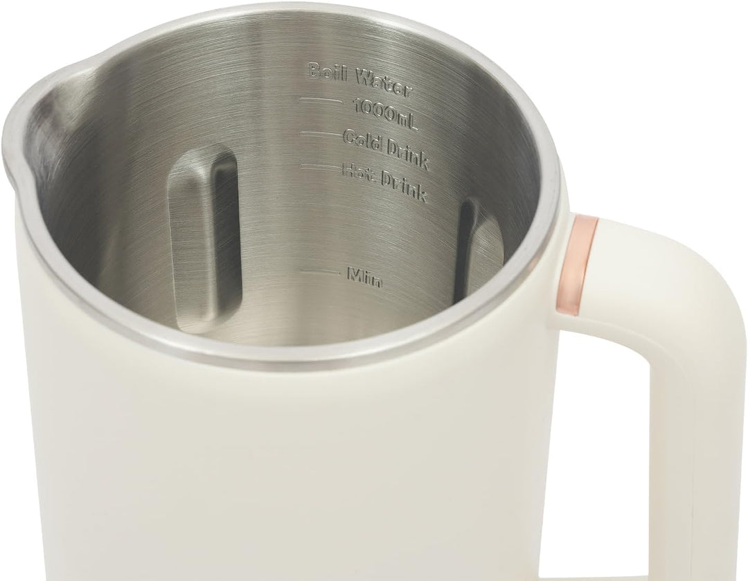 Nussmilch Maschine 1000ml, Sojamilchmaschine mit 12h Timer &amp; 12h Warmhaltezeit, 10 Klingen, Automati