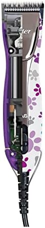 Oster Scherm. A6 slim, lila mit gummiertem Griff Weiss, Weiss
