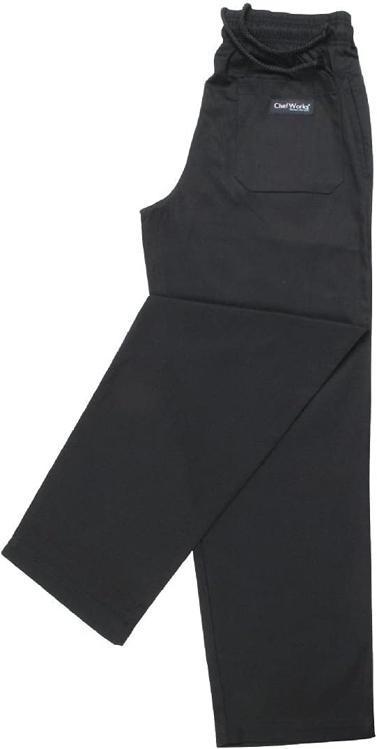 Chef Works A029 Easyfit Hose, Schwarz, S