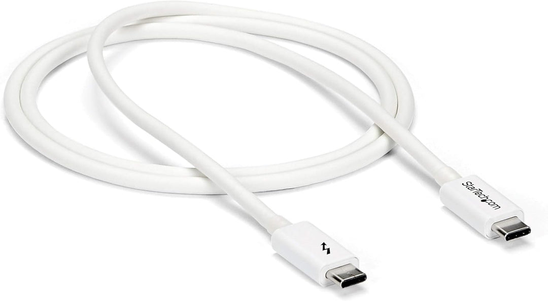 StarTech.com 1m Passives Thunderbolt 3 Kabel, 20Gbps, 100W PD, 4K Video, Thunderbolt Kabel, Kompatib