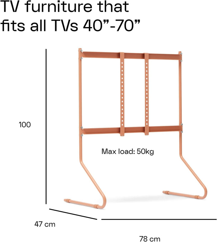 Pedestal Sway Standfuss für TV 40 bis 70 Zoll | Hochwertiger Fernseher Bodenständer | Modische Ferns
