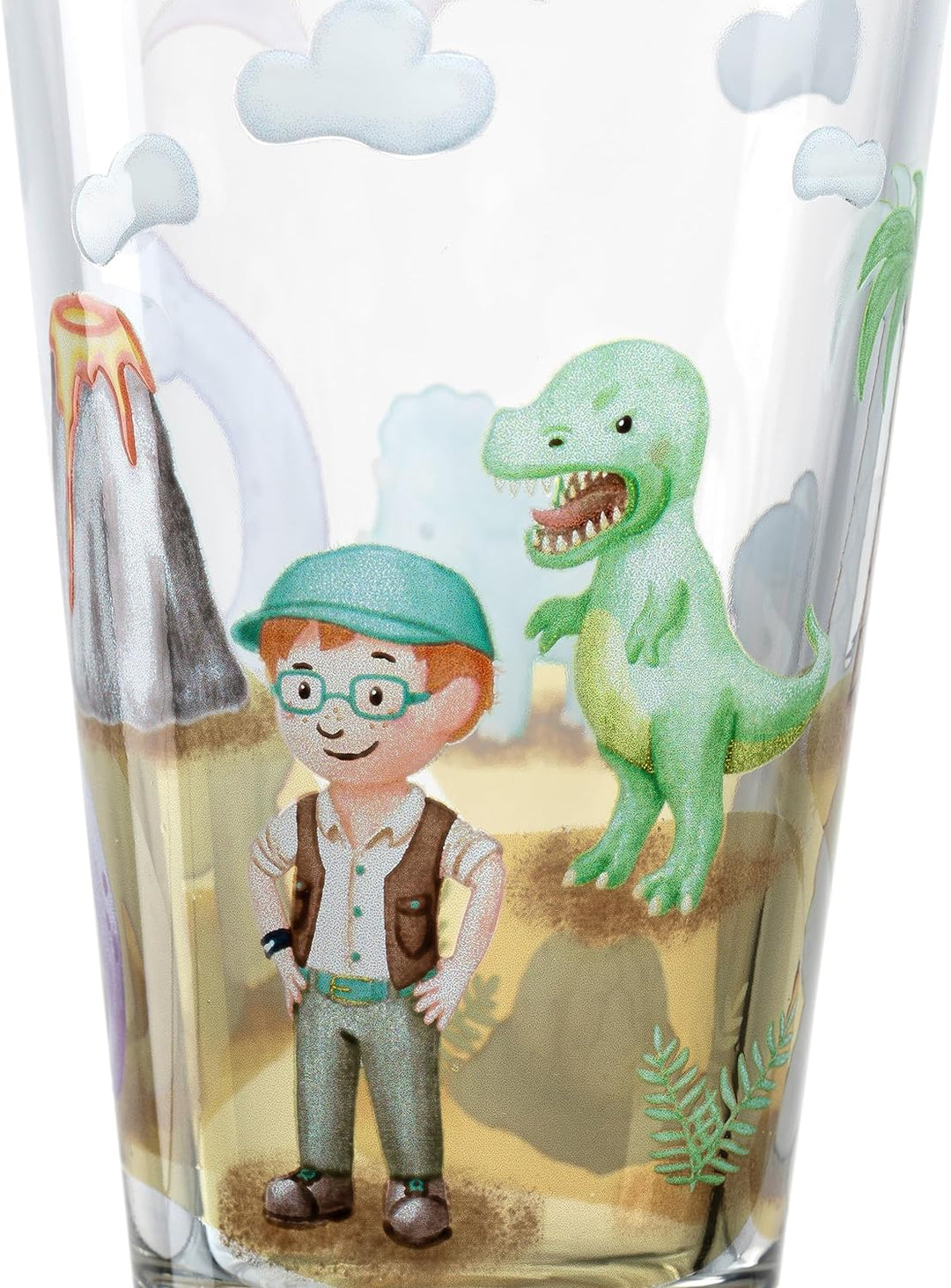 LEONARDO Bambini Avventura Trinkbecher-Set 6-teilig - Kindergläser mit Motiv aus hochwertigem Glas -