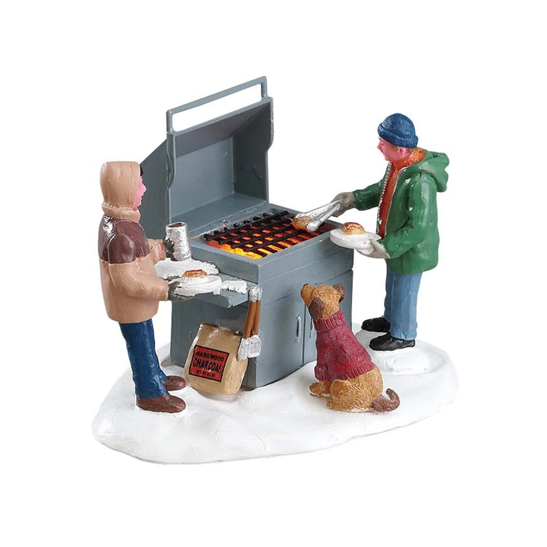 Lemax Vail Village Zubehör: Grillin' & Chillin', Harz, Mehrfarbig, 10 x 12 x 17 cm (T x B x H)