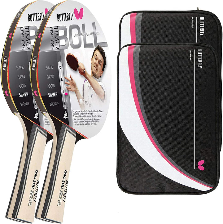 Butterfly® Timo Boll Silver 85015 Tischtennisschläger | Tischtennis Racket TT Bat Hobbyschläger für