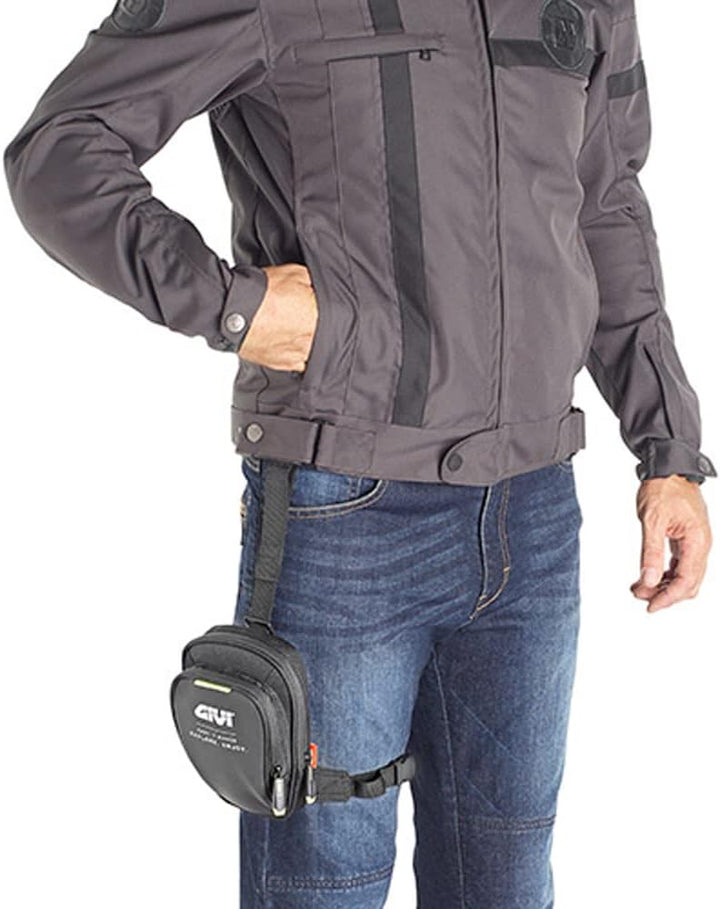 Givi Easy Bag - Beintasche mit Zwei Fächern, schwarz, Unico