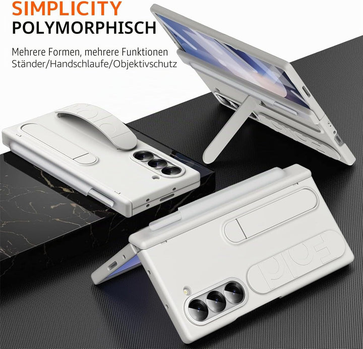 NINKI für Fold 5 handschlaufe Case mit Stift und Halter Samsung Galaxy Z Fold 5 hülle mit Armband Ga