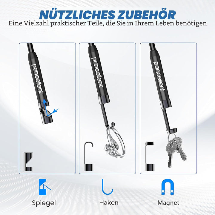 1920P HD Dual Lens Snake Inspection Endoskop, Pancellent Typ C Endoskop, Scope Kamera mit 8 LED Leuc