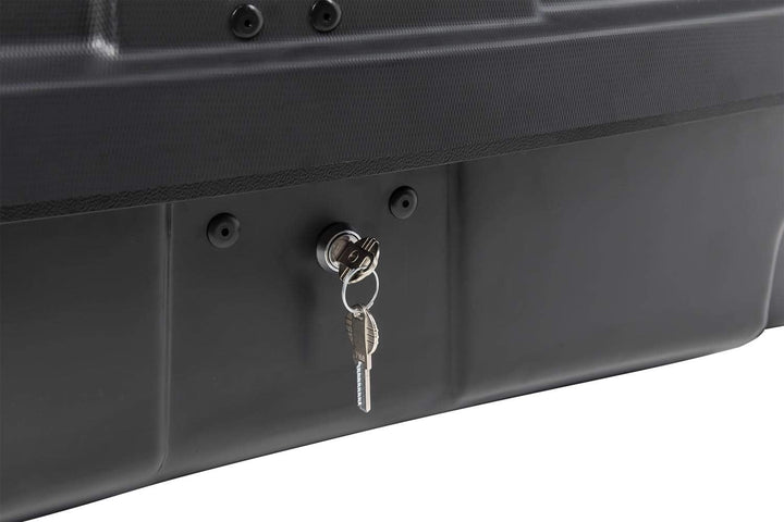 MENABO Heckträger Race III für 3 Räder klappbar + Nekkar Transportbox 300 L