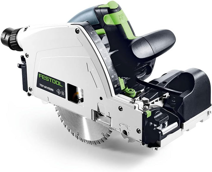 Festool Vorritzer-Tauchsäge TSV 60 KEBQ-Plus (mit Kreissägeblatt, Sichtfenster, Innensechskantschlüs