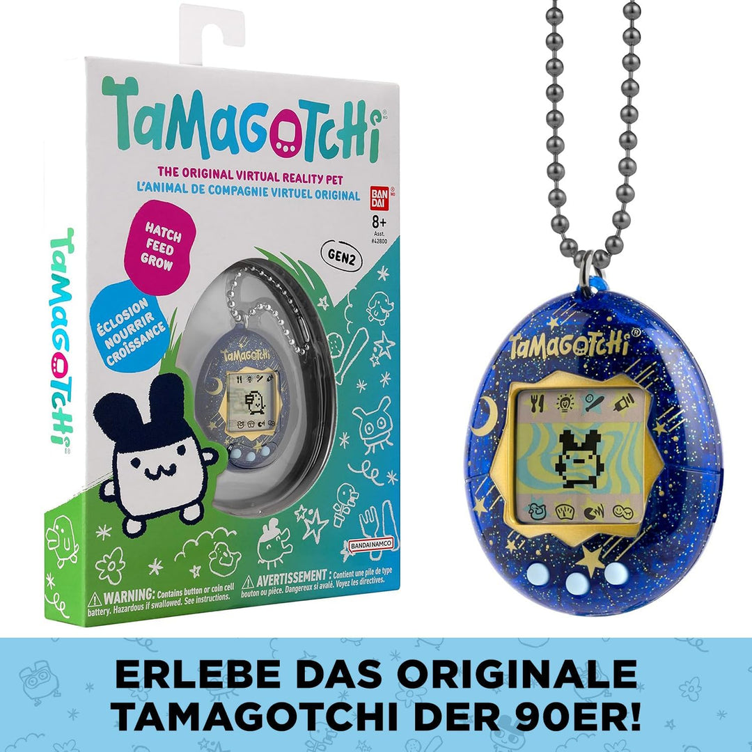 BANDAI - Tamagotchi - Tamagotchi original - Stary Night - virtuelles elektronisches Haustier - 42970
