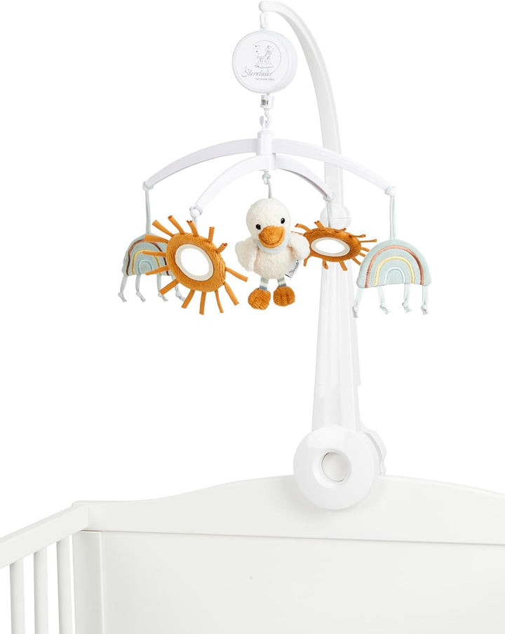 Baby Mobile Ente Edda Lou, Musikmobile für Jungen und Mädchen mit der Melodie Brahms Wiegenlied und