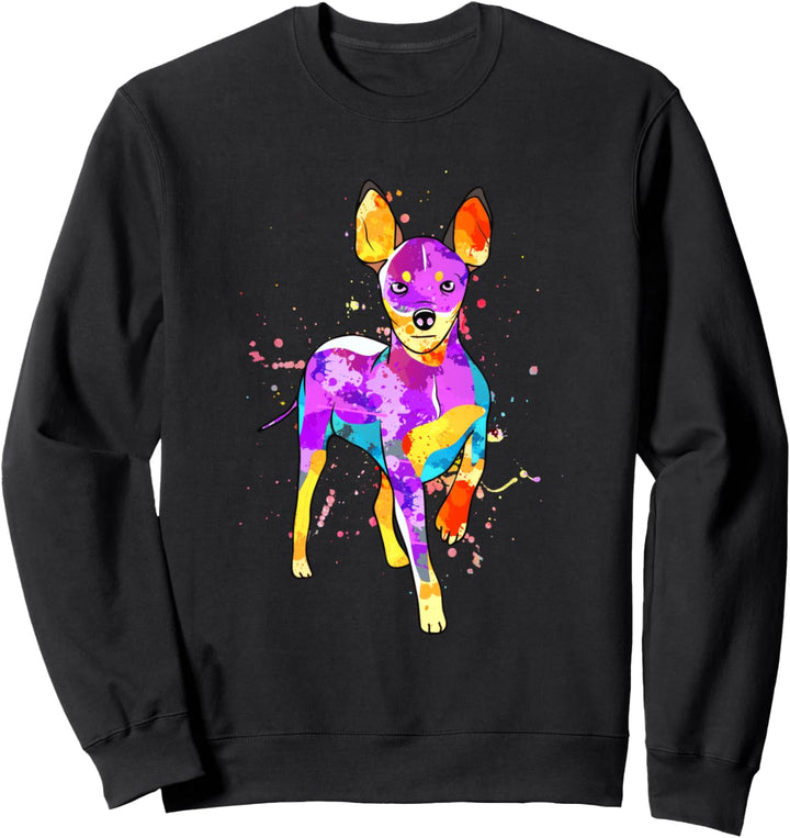Splash Art Miniatur-Pinscher, süsses Geschenk für Herren und Damen Sweatshirt