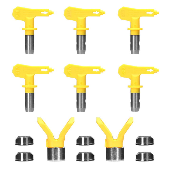 Weytoll Airless FarbdüSen Set, Airless Düse mit Spitzendichtung, Umkehrbare SprüHspitzen Airless Far