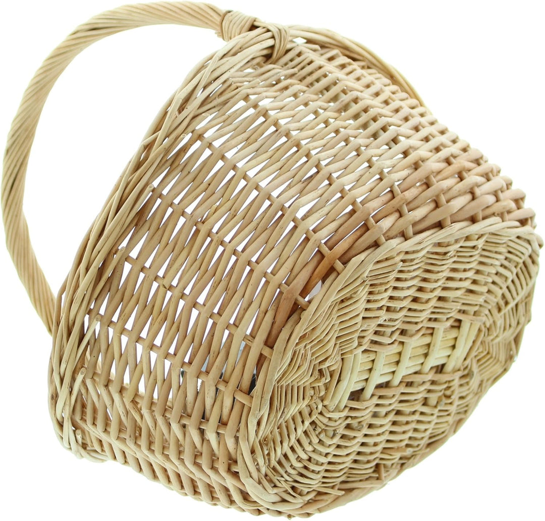 FRANK FLECHTWAREN Bügelkorb "Naturweiss", klein, 35 x 31 x 16 cm, GH 32 cm vielseitige Anwendung