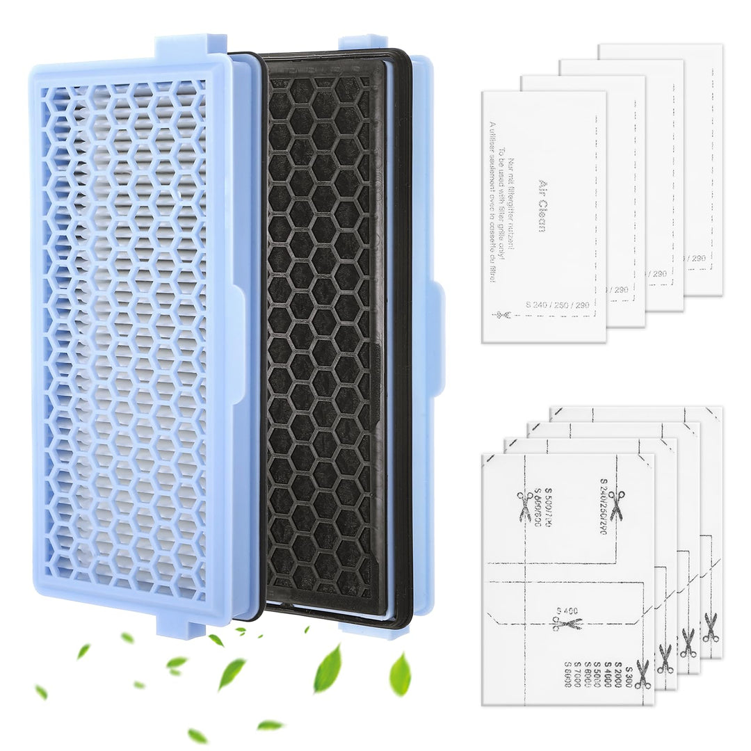 2 Stück Staubsauger Filter für Miele S8340, HEPA Filter für Miele Staubsauger Ersatzteile, Passend f