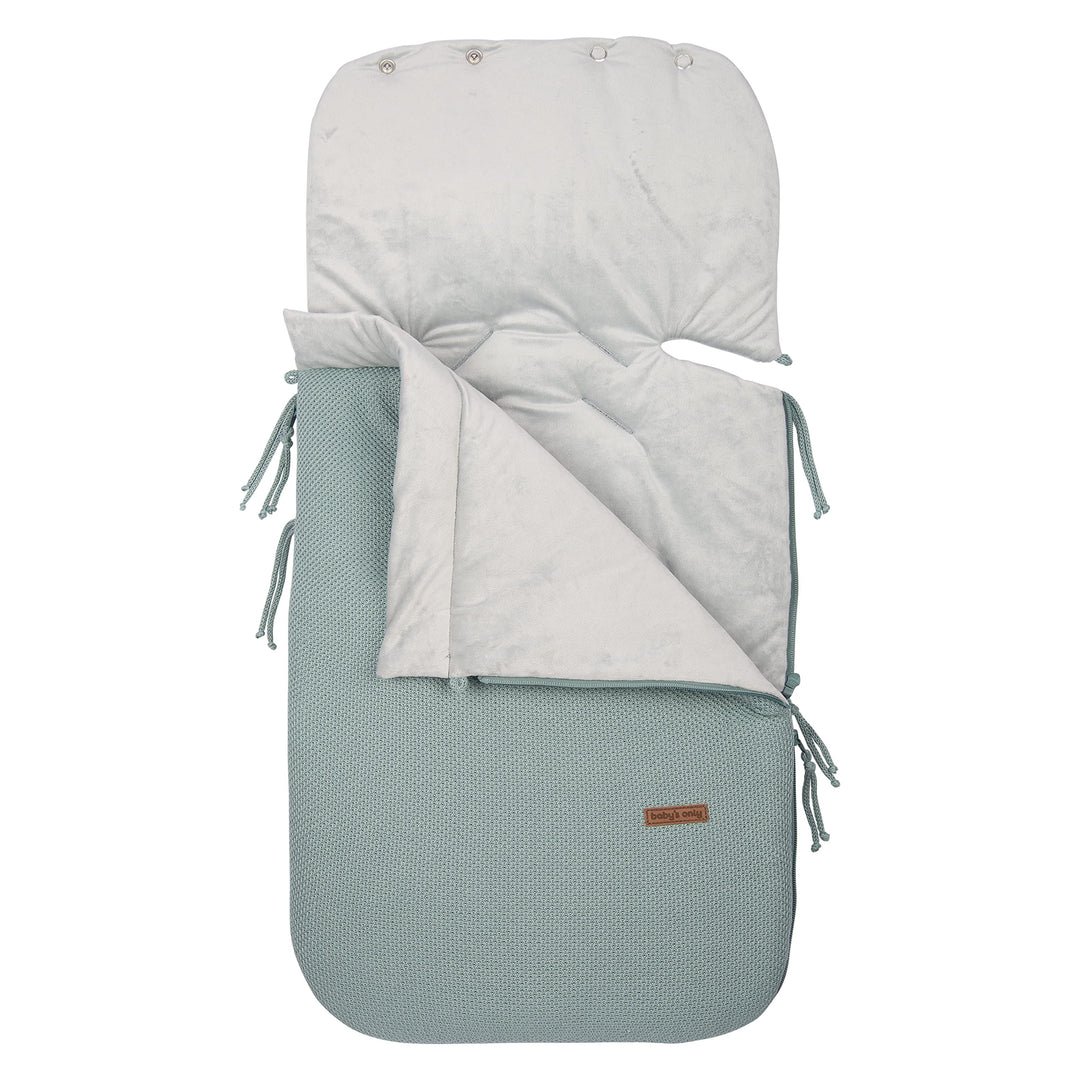 Baby's Only - 0+ Fusssack Babyschale aus Baumwolle - Gefüttert - für 5- und 3-Punkt-Gurten Autositz
