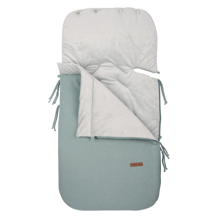 Baby's Only - 0+ Fusssack Babyschale aus Baumwolle - Gefüttert - für 5- und 3-Punkt-Gurten Autositz