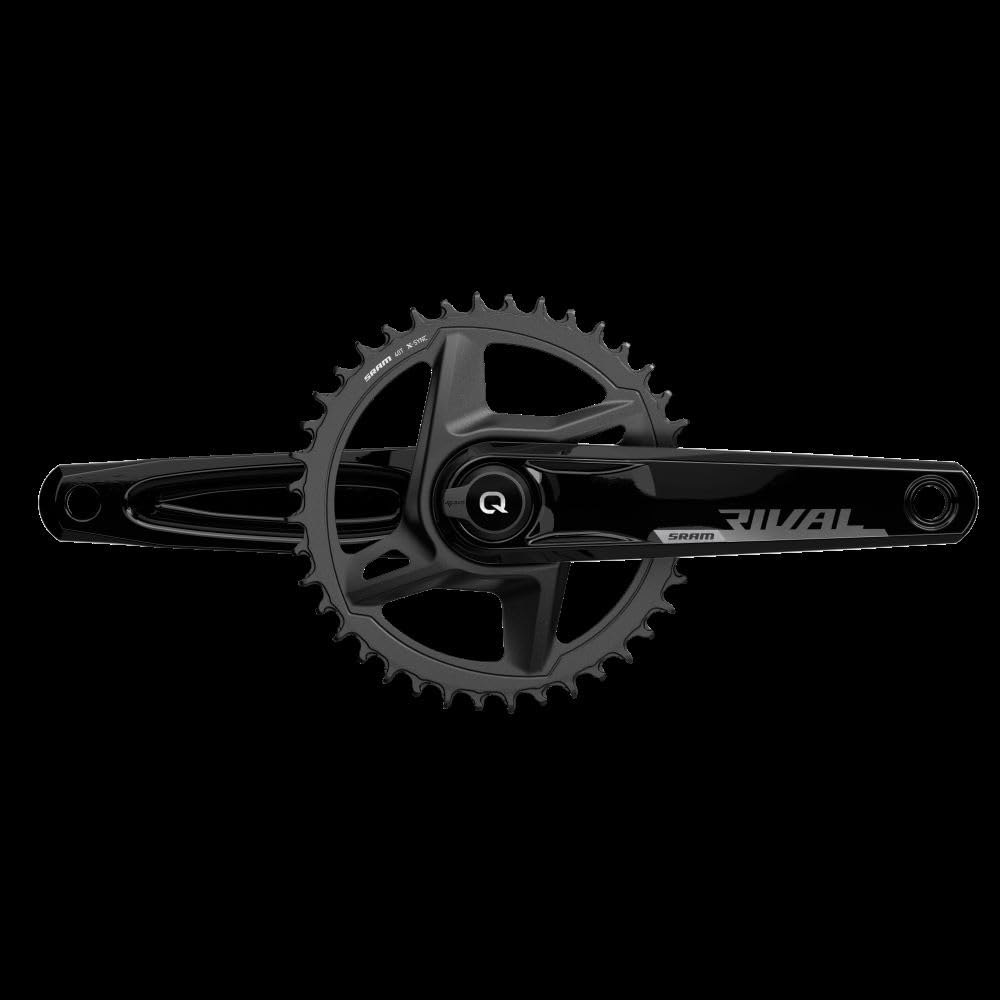 SRAM Rival Axs 1X 12-Gang-Leistungsmesser Kurbelgarnitur Schwarz 40, Schwarz 40