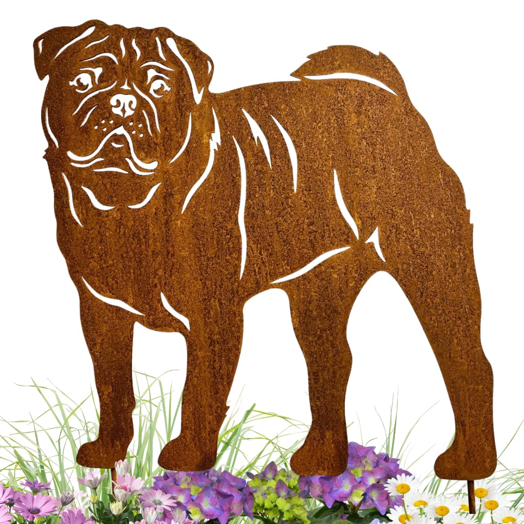 Terma Stahldesign Edelrost Hund Verschiedene Rassen, Handmade Germany, tolle gartendeko aus Rost-Met