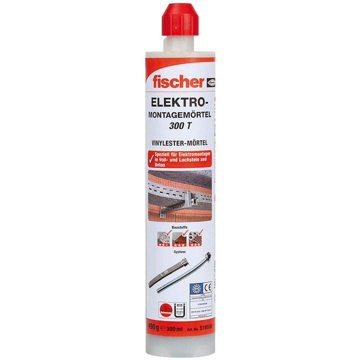 Fischer INJEKTIONS-MÖRTEL FIS VS 300 T 519558, grau 300 ml FIS VL 300 T Elektro Elektro-Montagemörte