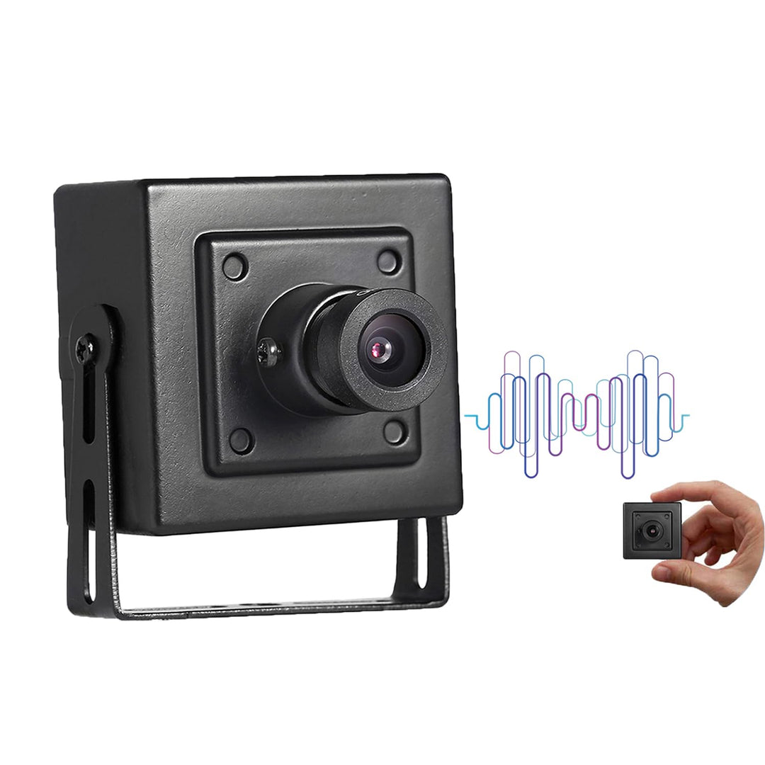 REVODATA 5MP Mini Sicherheits Innen POE IP Kamera mit Audio/Mikrofon, Audio Mini Grösse 3,6mm Objekt