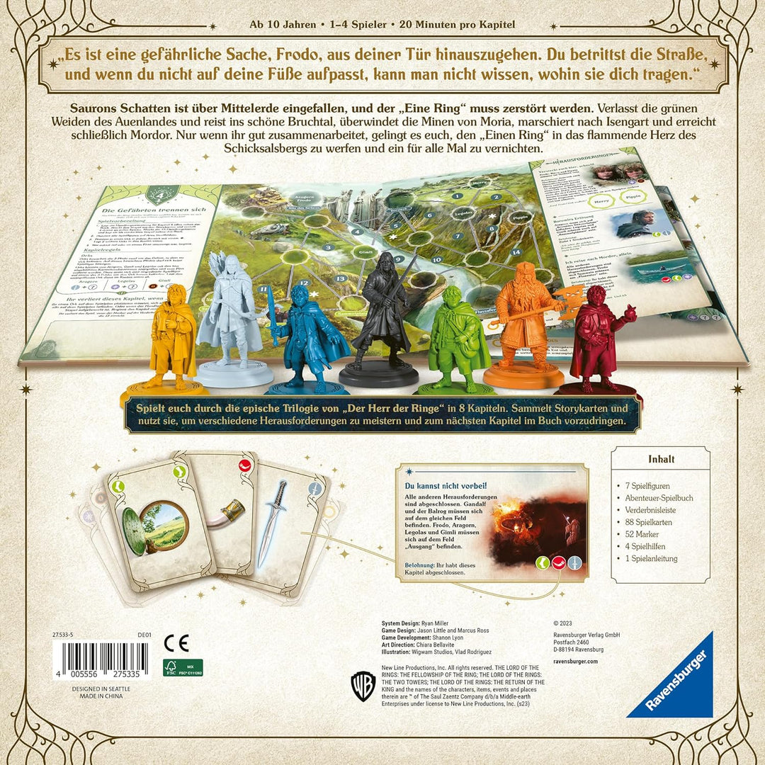 Ravensburger 27533 - Der Herr der Ringe - Adventure Book Game - Kooperatives Strategiespiel für 1-4