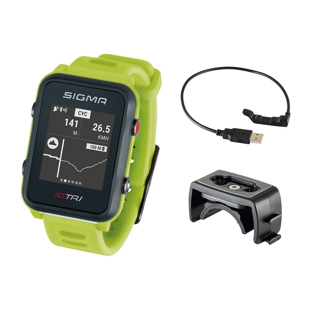 Sigma Sport iD.TRI GPS Triathlon-Uhr mit Trainings- und Wettkampffeatures, Navigation, Smart Notific