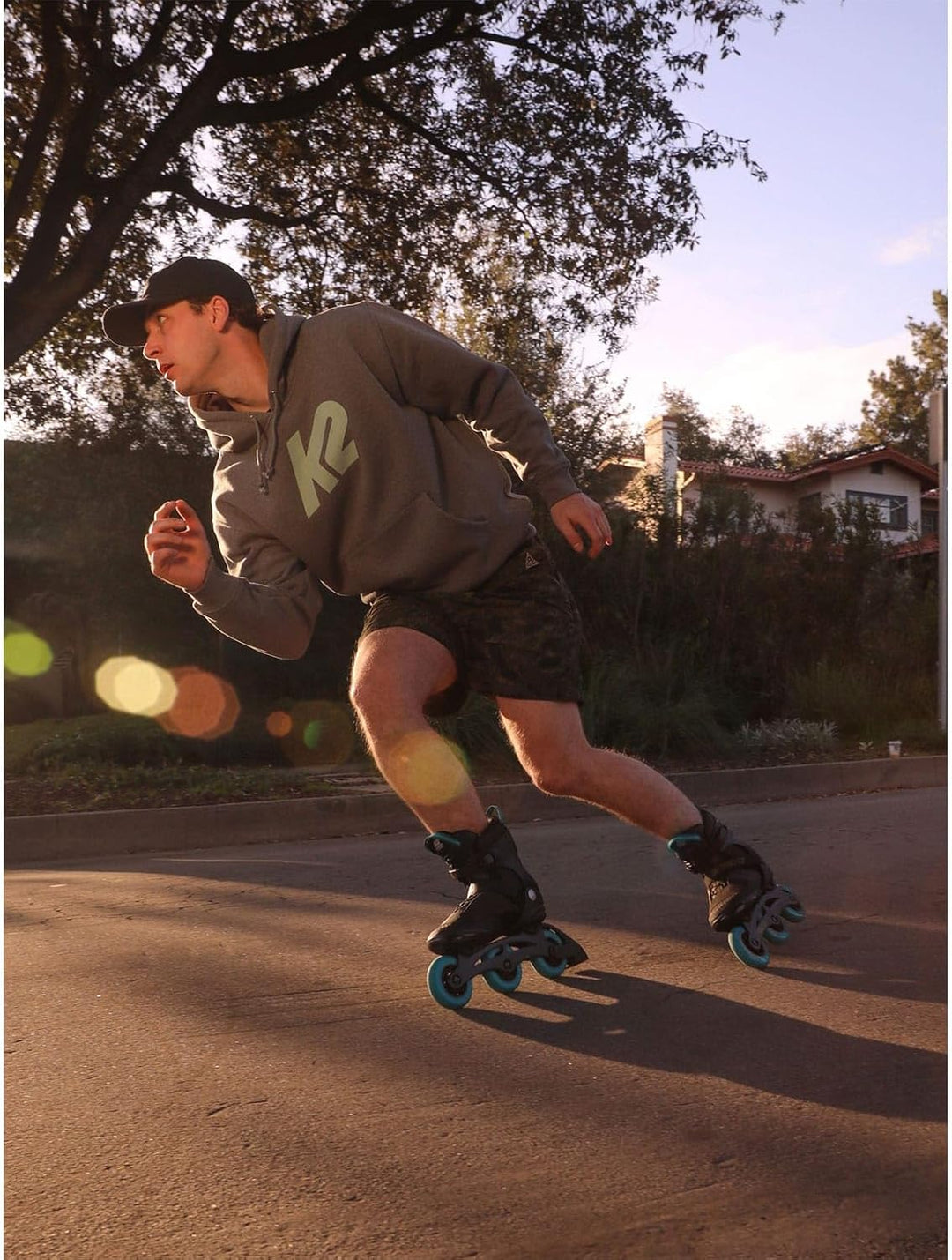 K2 Unisex – Erwachsene Trio Lt 100 Inline Skates EU: 48 (UK: 12 / US: 13) black - blue, EU: 48 (UK: