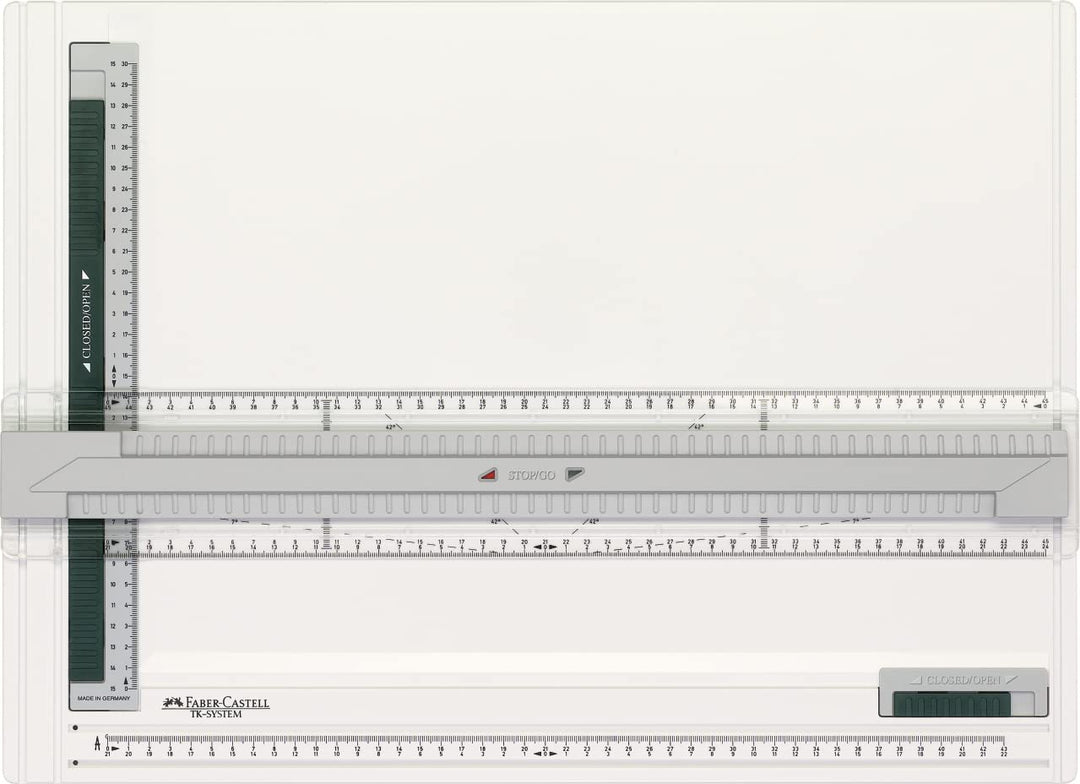 Faber-Castell 171273 - Zeichenplatte A3 TK-SYSTEM, mit Führungsnuten und