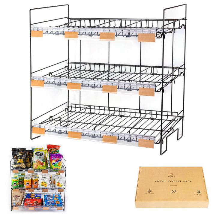 ODOXIA Regal für Süssigkeiten | Snack-Regal | Snackregal Für Die Theke | Organizer Für Süssigkeiten