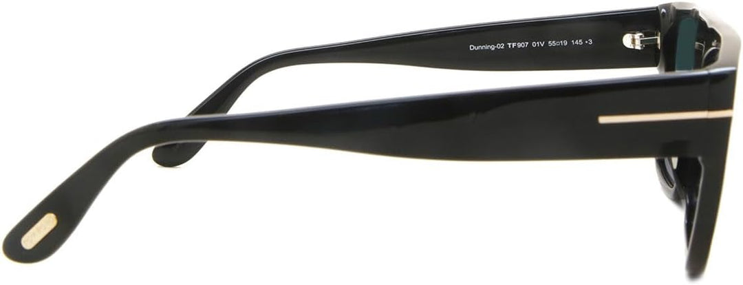 Tom Ford Sonnenbrillen DUNNING-02 FT 0907 Shiny Black/Blue 55/19/145 Herren