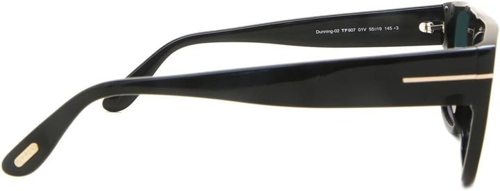 Tom Ford Sonnenbrillen DUNNING-02 FT 0907 Shiny Black/Blue 55/19/145 Herren