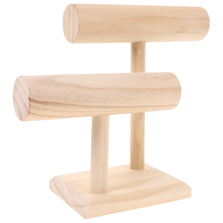 IMIKEYA Schmuckständer für Armbänder, 2 Rollen Holz Schmuckständer Armbandständer Beige Schmuckhalte