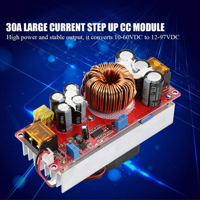 Boost-Modul, AufwäRtswandler, Dc-Zu-Dc-Spannungswandler Dc-Dc 10-60 V Bis 12-97 V 1500 W 30 A Cc Cv-