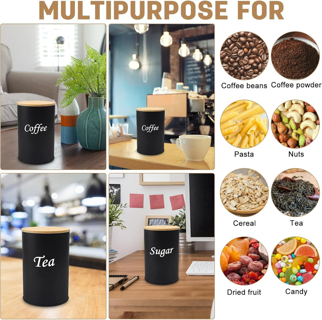 3 Stück Kaffeedose Luftdicht 500g, 500ML Kaffeebohnen Behälter, Kaffeebehälter Luftdicht für Kaffeeb