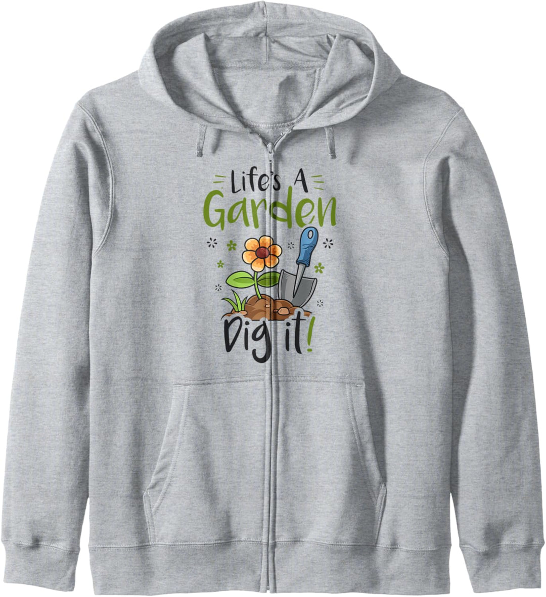 Das Leben ist ein Garten Dig It Gardening für Frauen Licht Kapuzenjacke