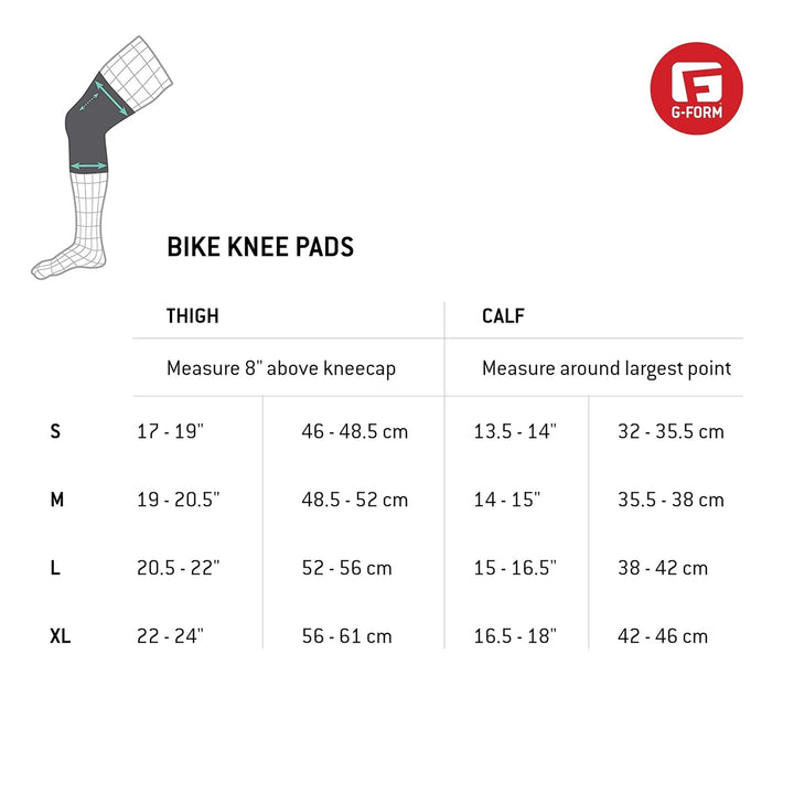G-Form E-Line Mountainbike-Knieschoner - Taktische Knieschoner für Damen und Herren - Schwarz, Erwac