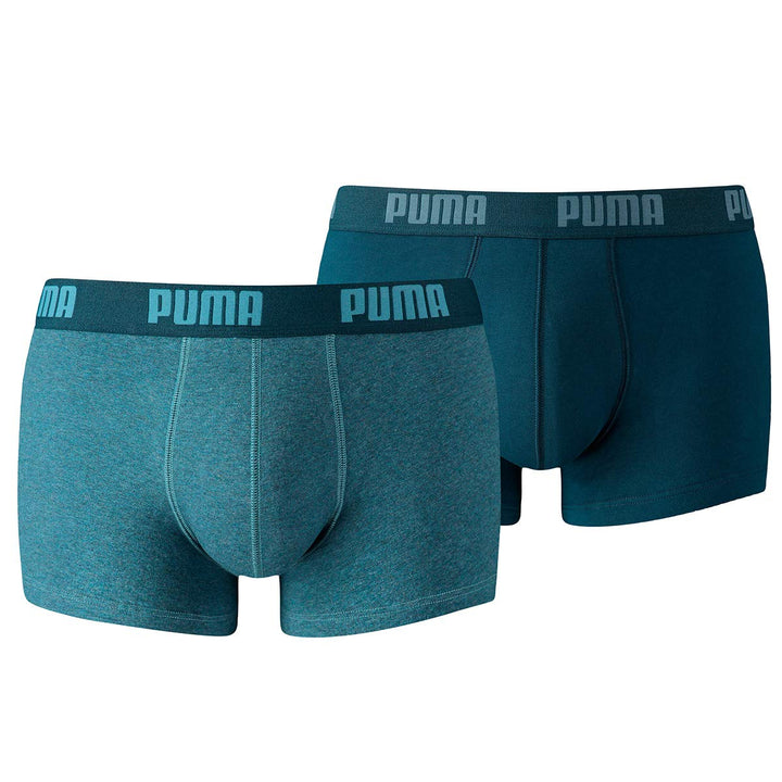 PUMA Herren Boxershorts Unterhosen 100004386 10er Pack, Wäschegrösse:2XL, Artikel:-037 Denim